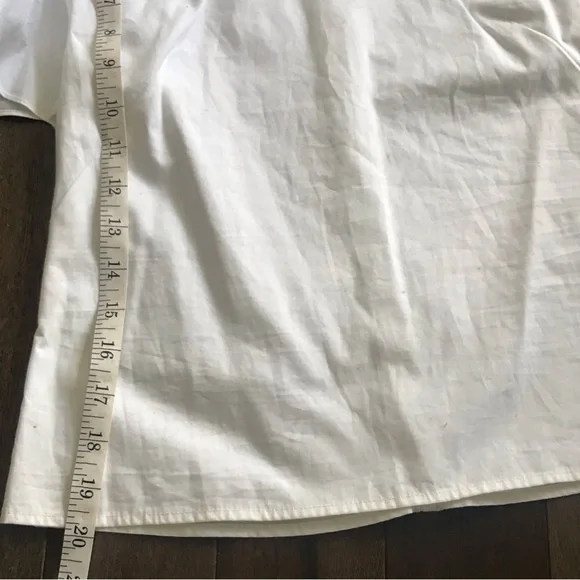 NWT Anthro Maeve White Flutter Sleeve‎ Top 0 - Picture 5 of 10